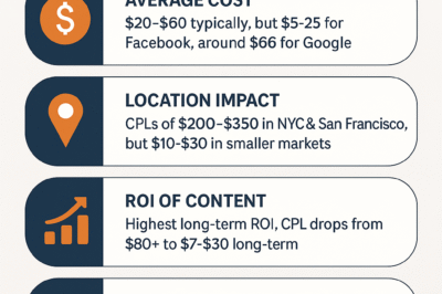 Average Real Estate Cost Per Lead Prices & Rates 2025 | Ads vs. Content