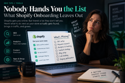 Nobody Hands You the List: What Shopify Onboarding Leaves Out