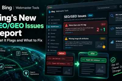 Bing’s New SEO/GEO Issues Report: What It Flags and What to Fix