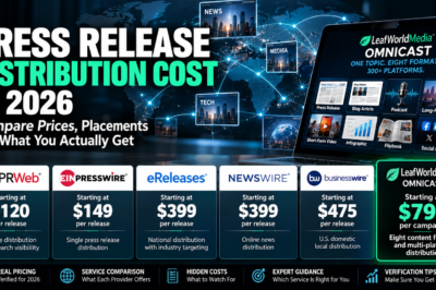 Press Release Distribution Cost in 2026: 6 Services Compared